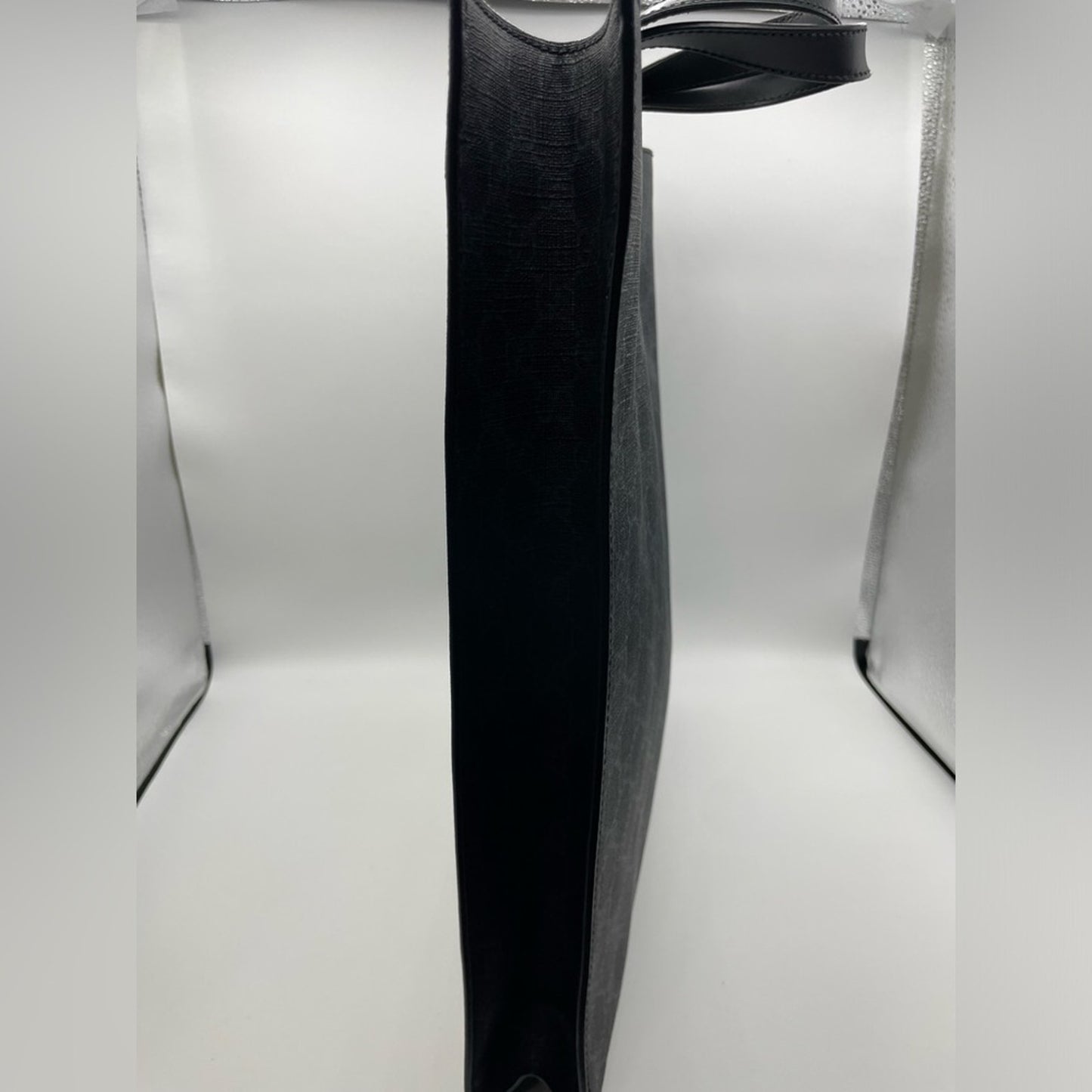 SOLD! Gucci PVC Leather Vertical Hand Bag