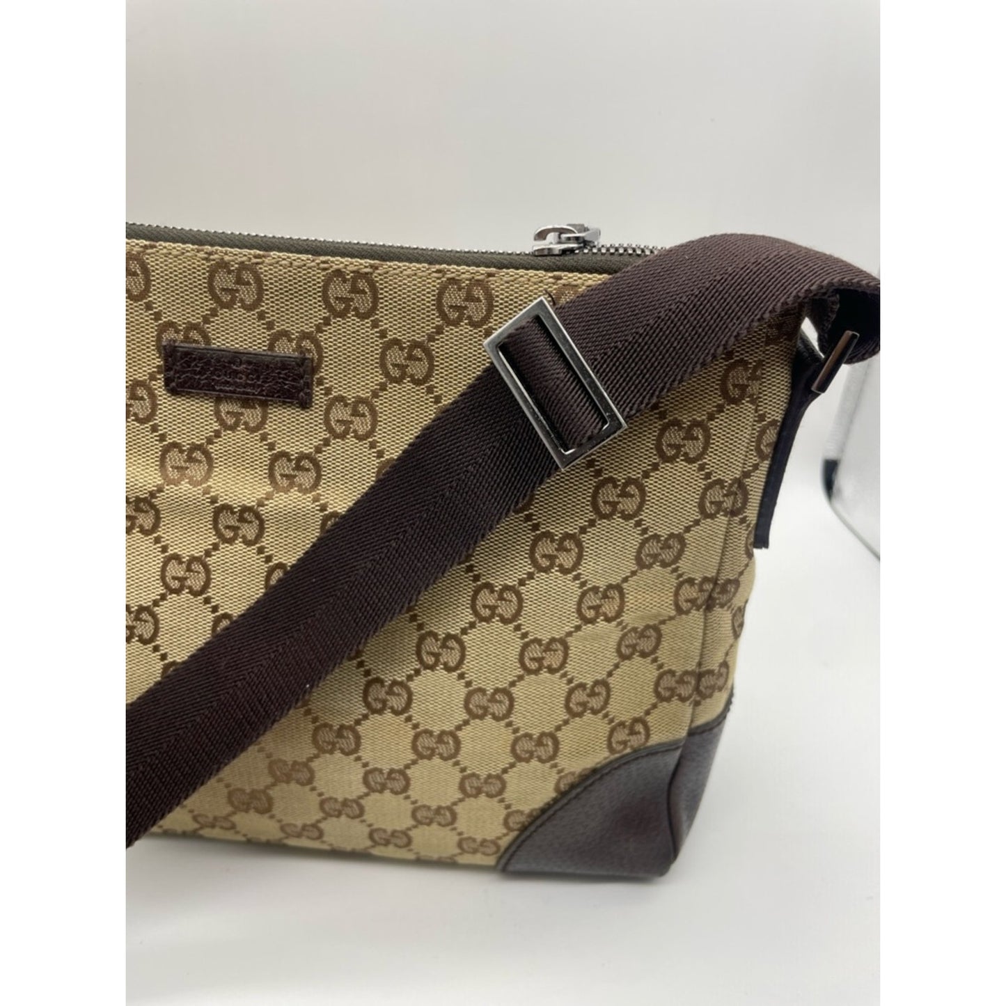 Gucci Canvas Sling/Crossbody Bag