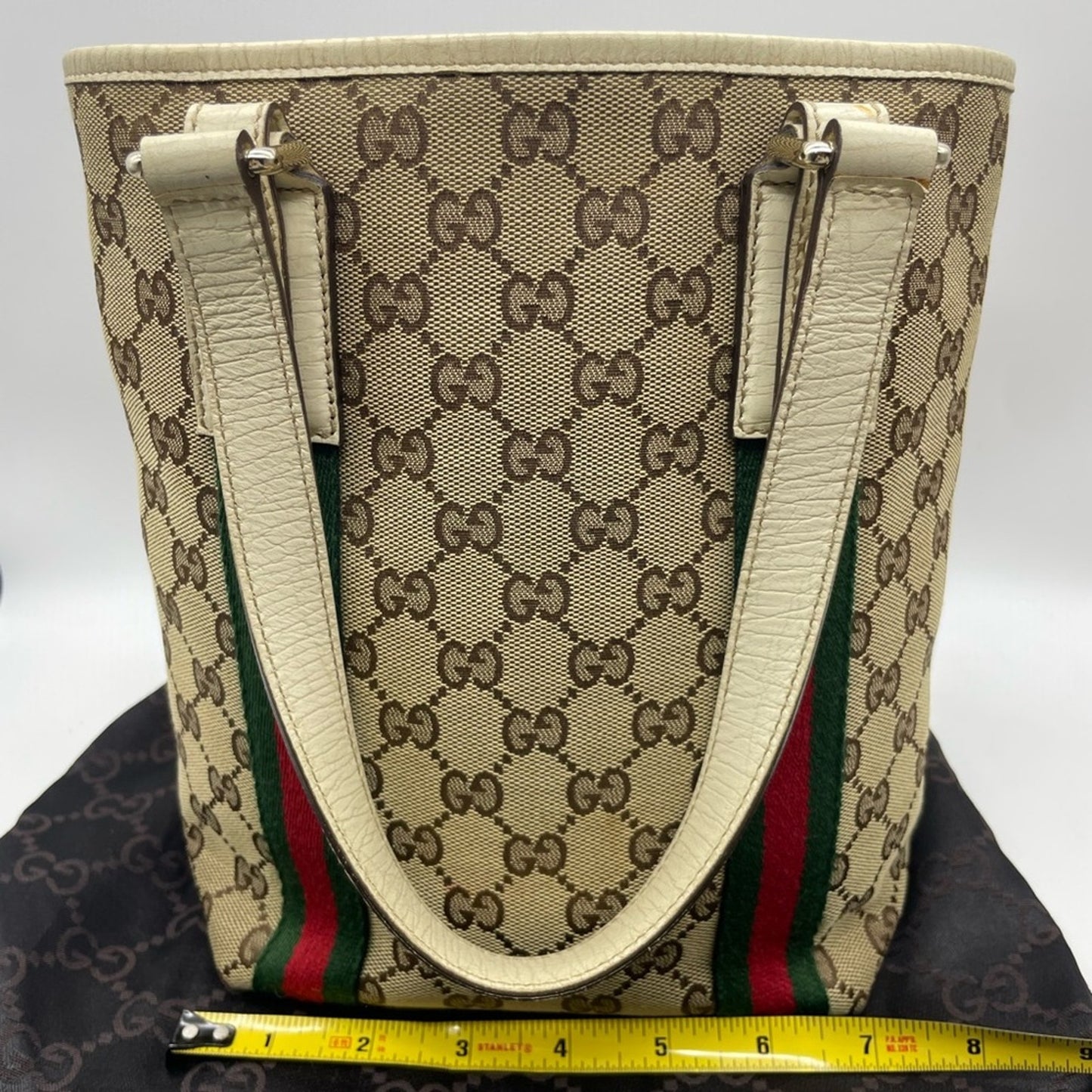 Gucci Sherryline Canvas Bucket Bag