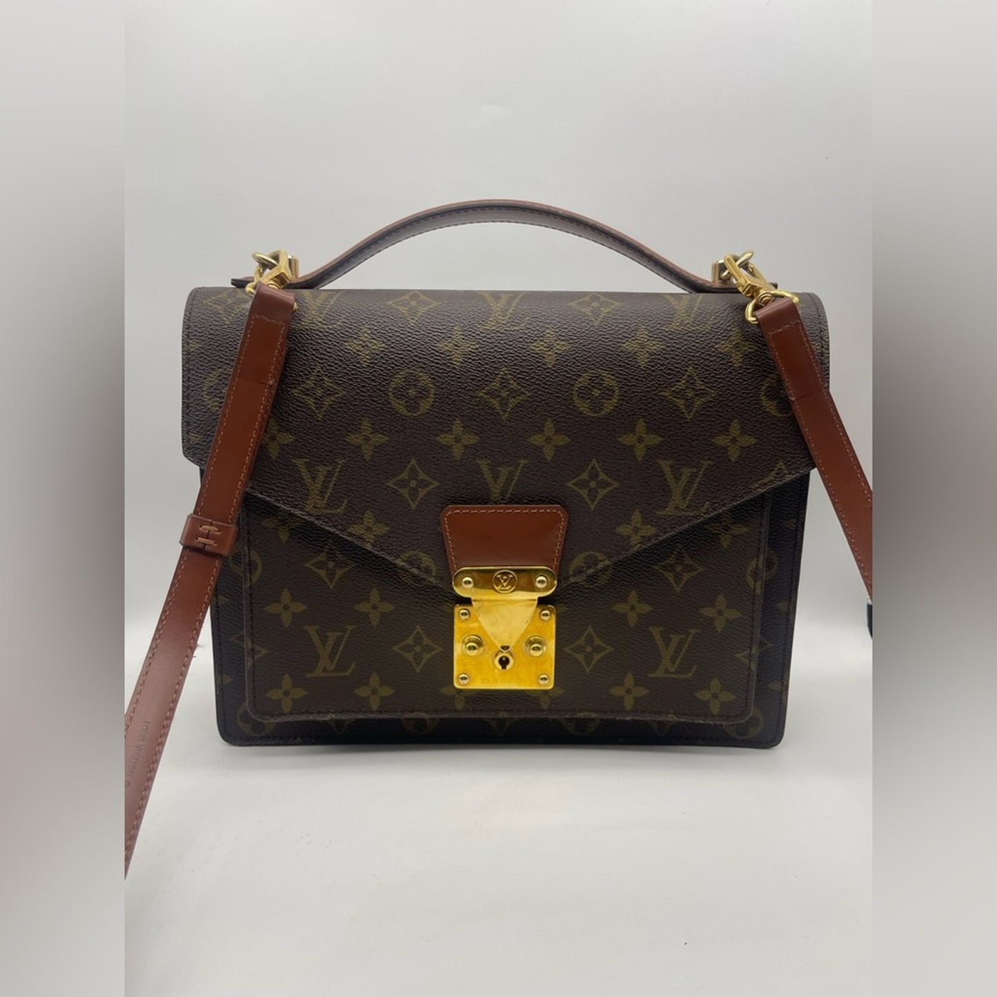 SOLD! Louis Vuitton Monogram Monceau Two Way Bag
