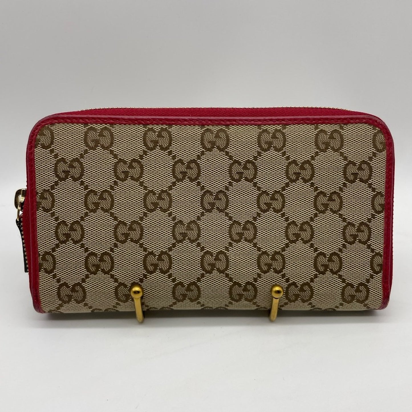 SOLD! Gucci Canvas Long Zippy Wallet