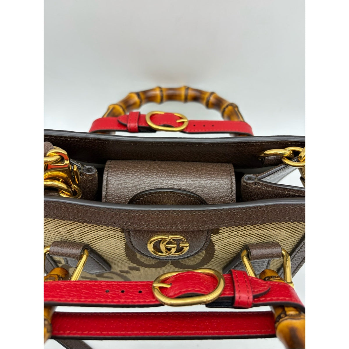 Gucci Jackie GG Jumbo Bamboo Top-Handle Bag