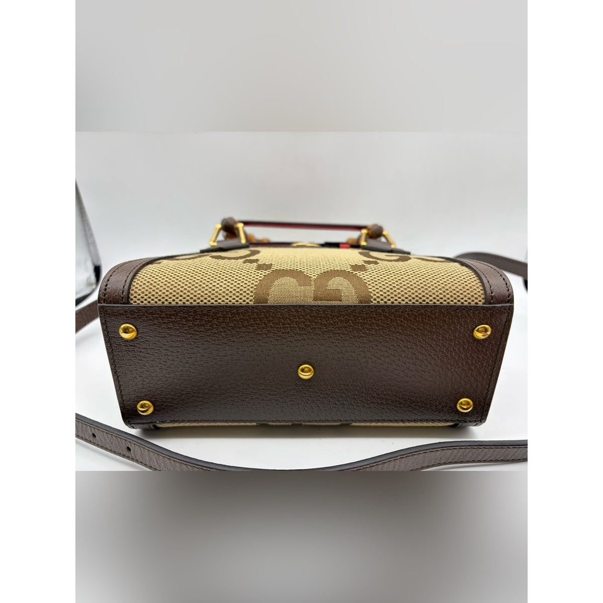 Gucci Jackie GG Jumbo Bamboo Top-Handle Bag