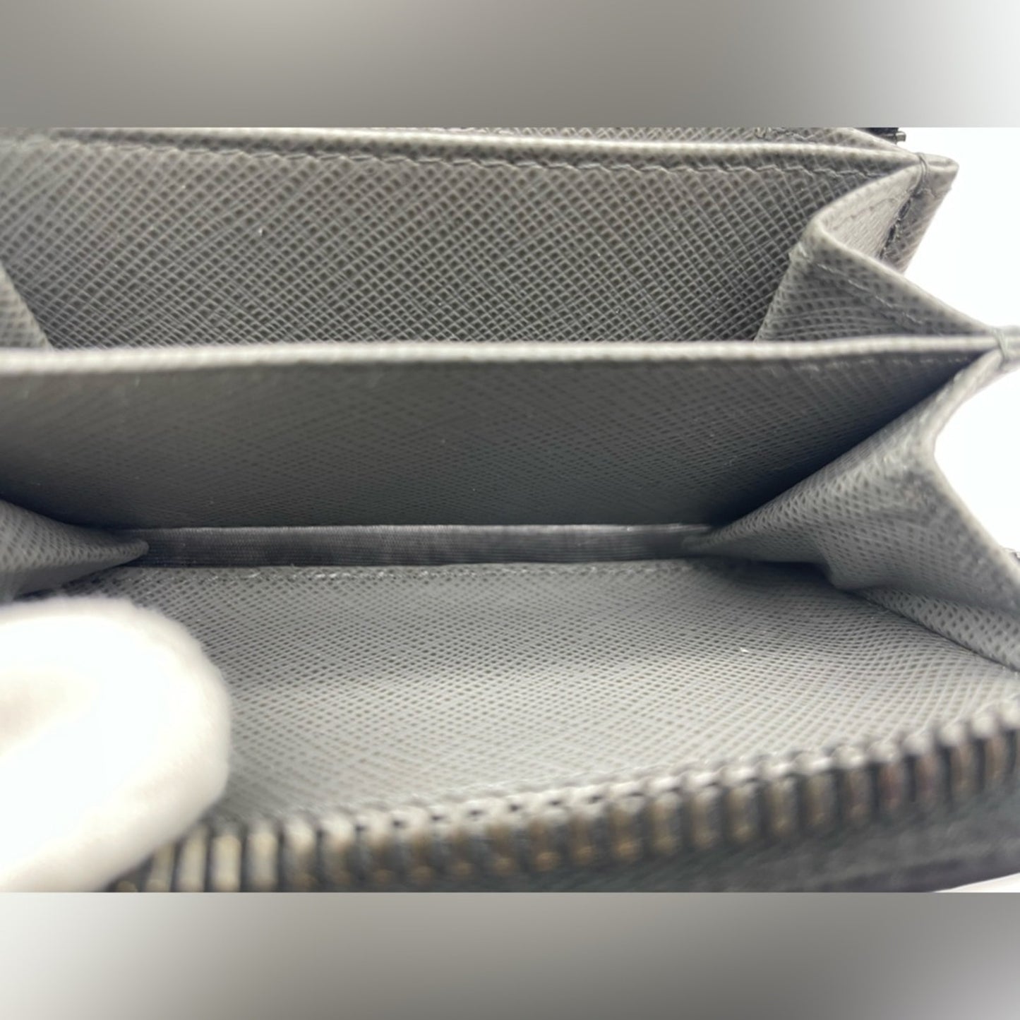 SOLD! Prada Leather Short Zippy Card Holder Wallet