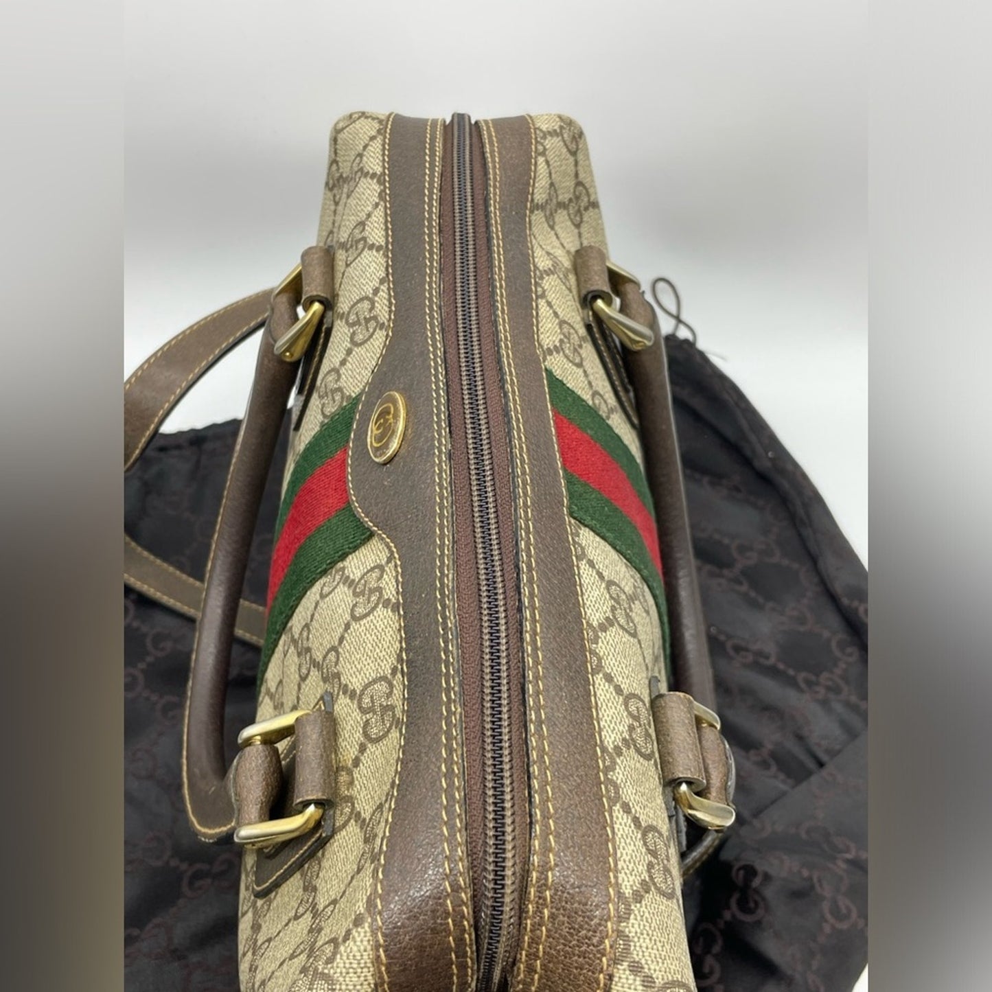 SOLD! Gucci Sherryline PVC Leather Two Way Bag