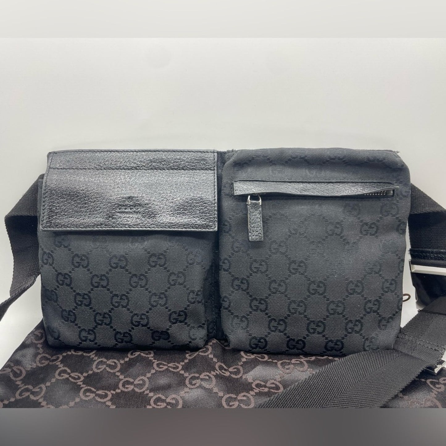 SOLD! Gucci Canvas Belt Bag