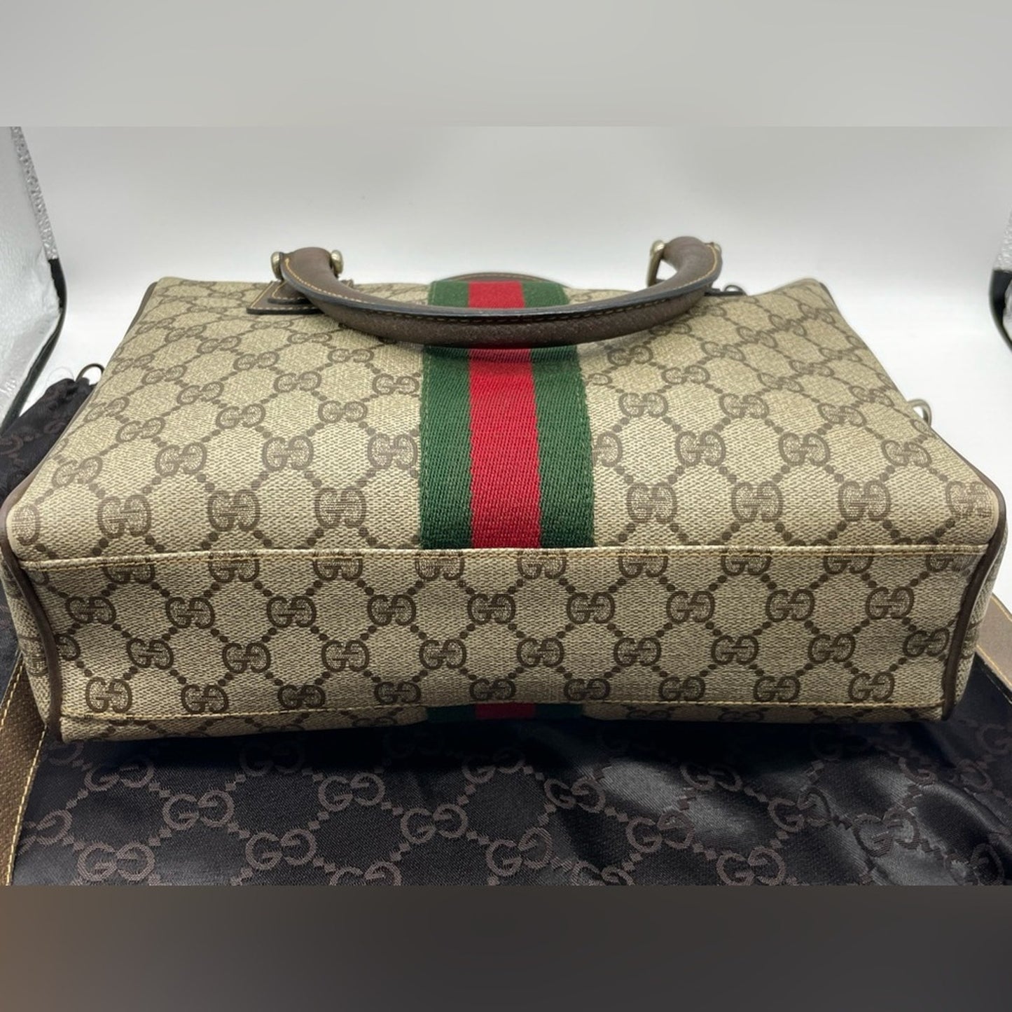 SOLD! Gucci Sherryline PVC Leather Two Way Bag