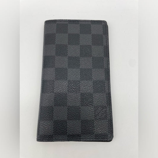 SOLD! Louis Vuitton Damier Graphite Checkbook Wallet