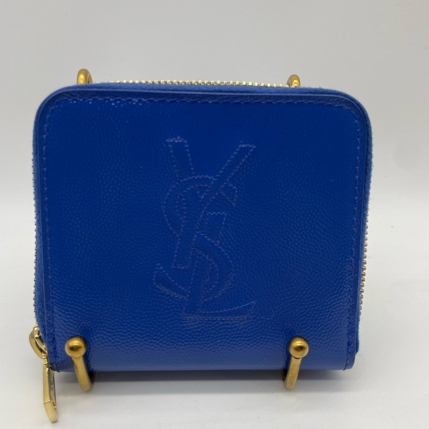 SOLD! Yves Saint Laurent Leather Short Zippy Wallet