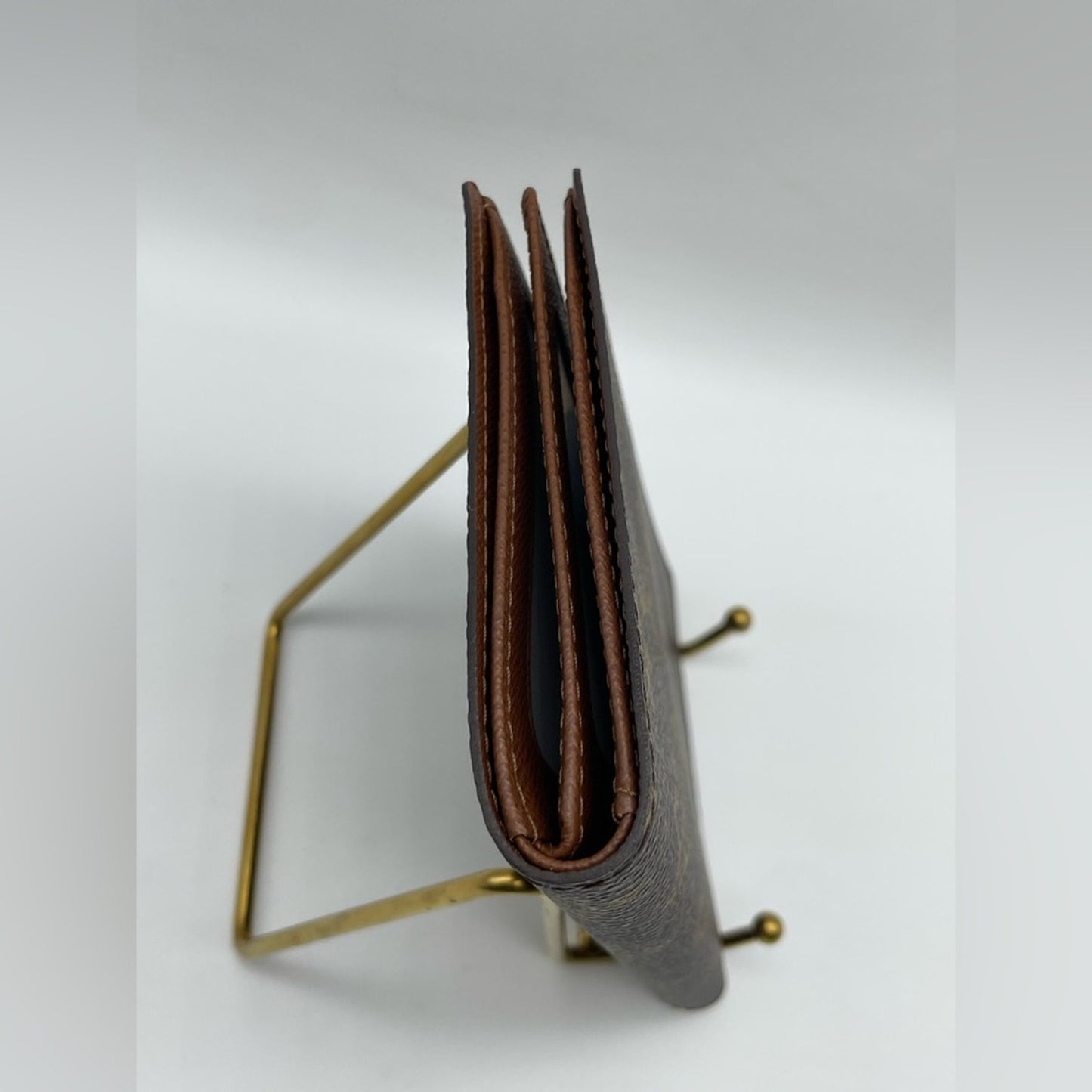 Louis Vuitton Brown Monogram Passport Holder Wallet