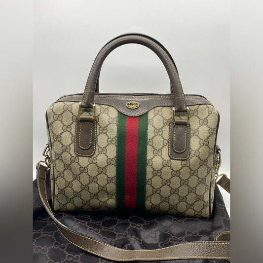 SOLD! Gucci Sherryline PVC Leather Two Way Bag