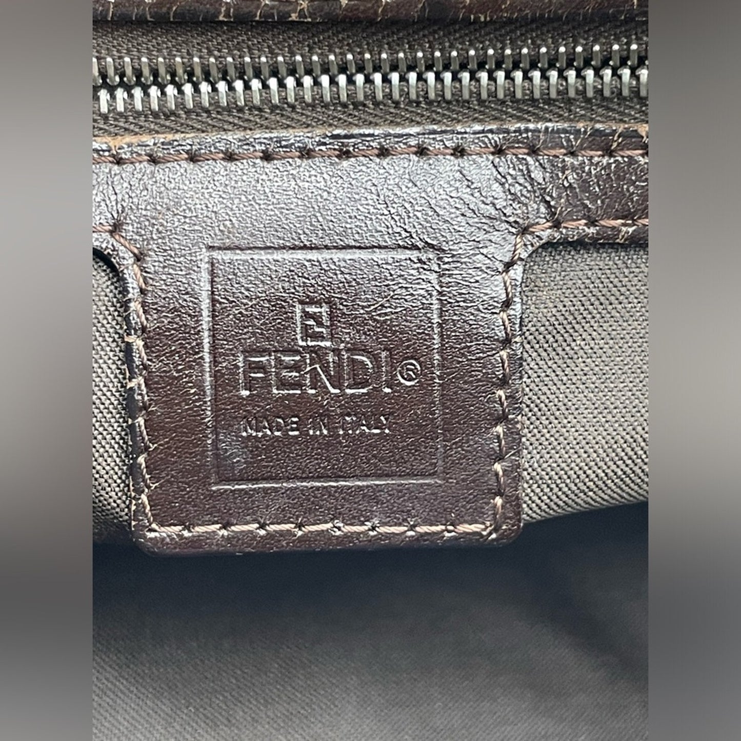 SOLD! Fendi Zucca Baguette Bag