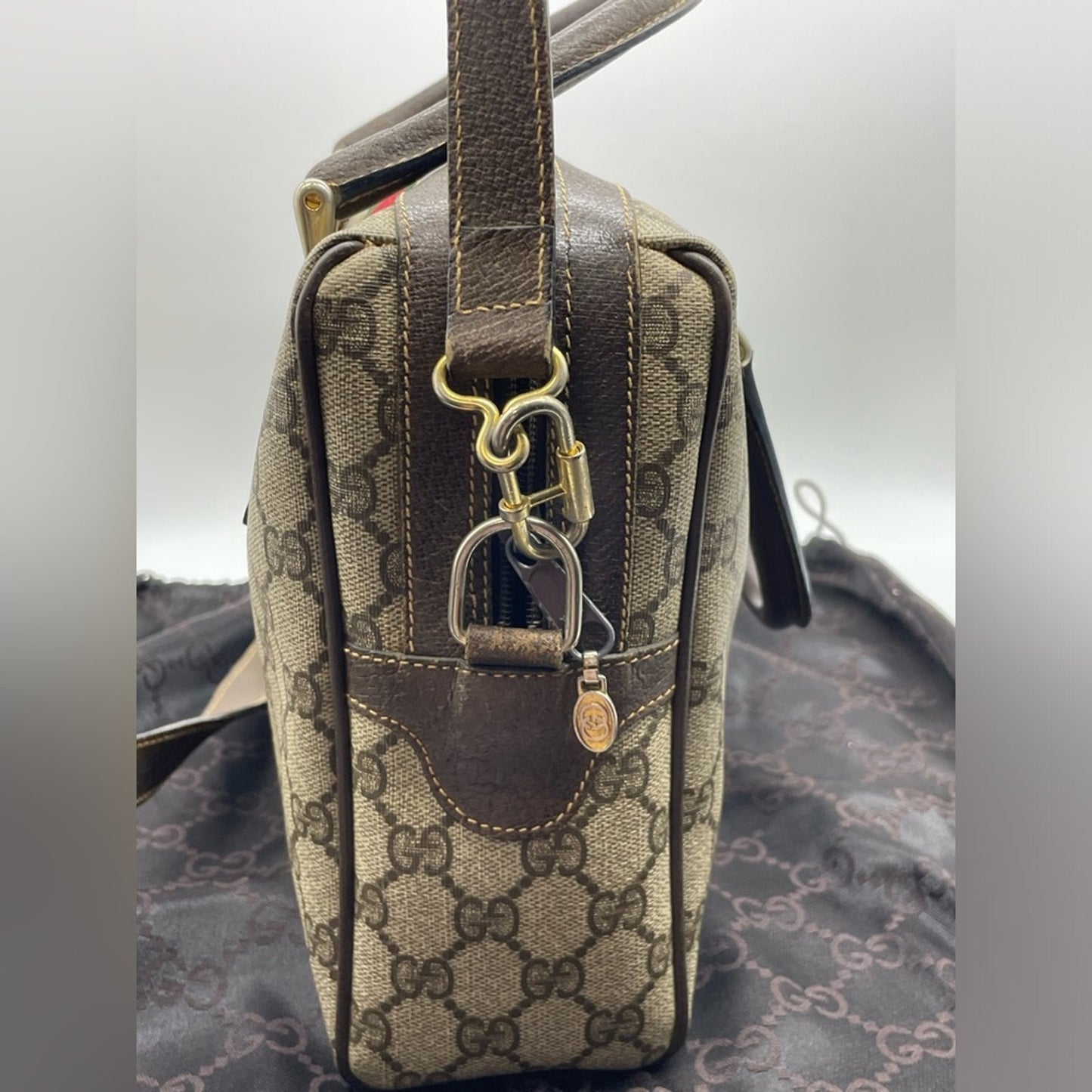 SOLD! Gucci Sherryline PVC Leather Two Way Bag