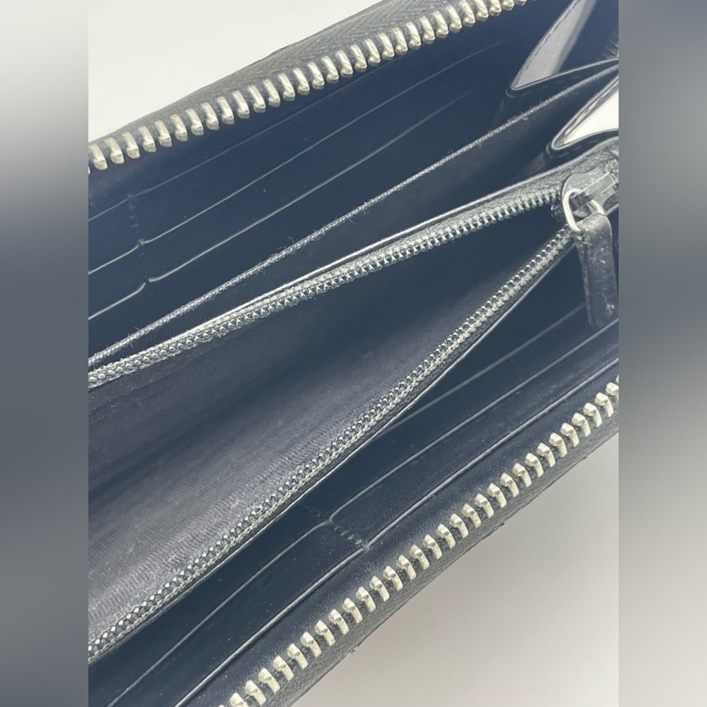 Gucci PVC Leather Sherryline Long Zippy Wallet