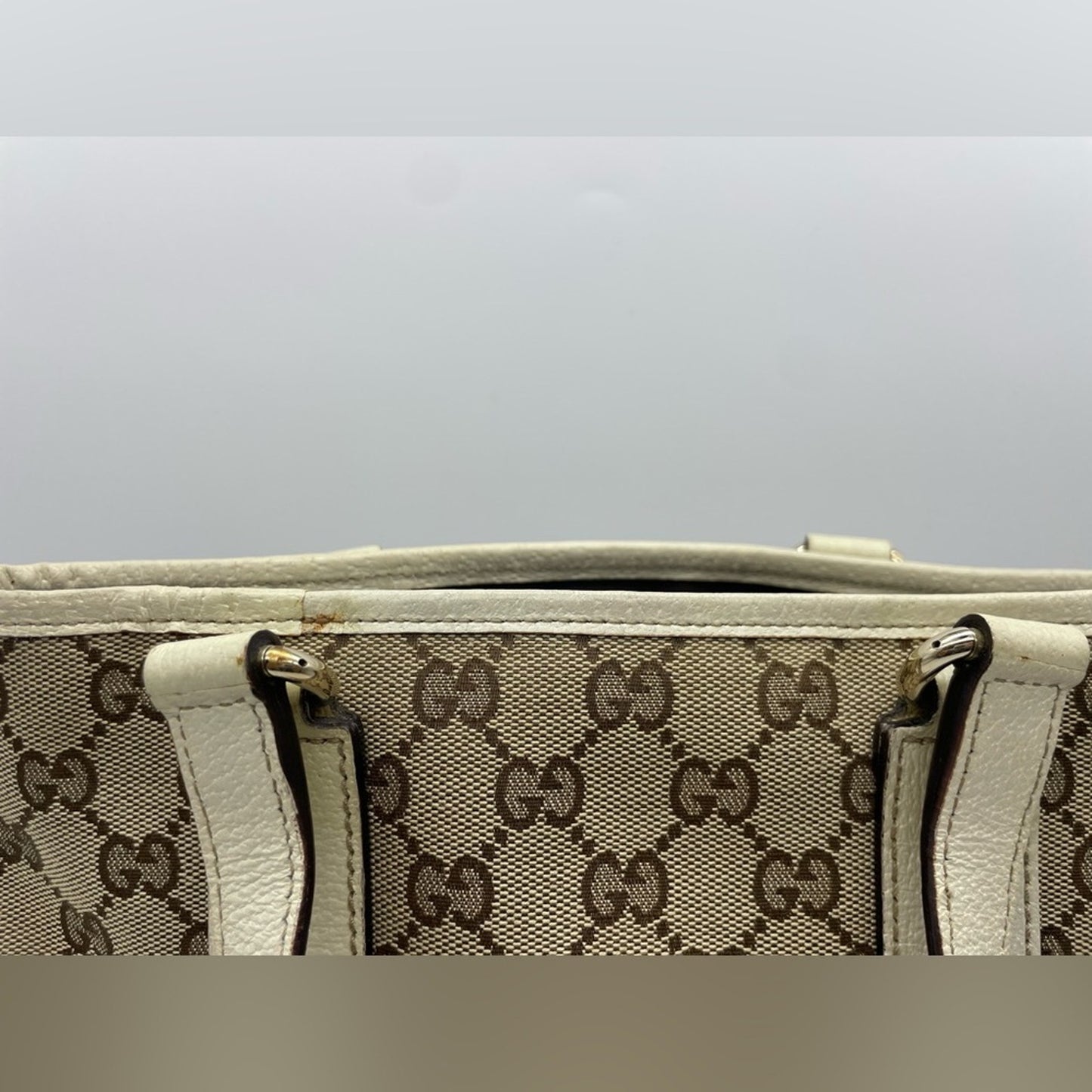 SOLD! Gucci Canvas Bucket Bag