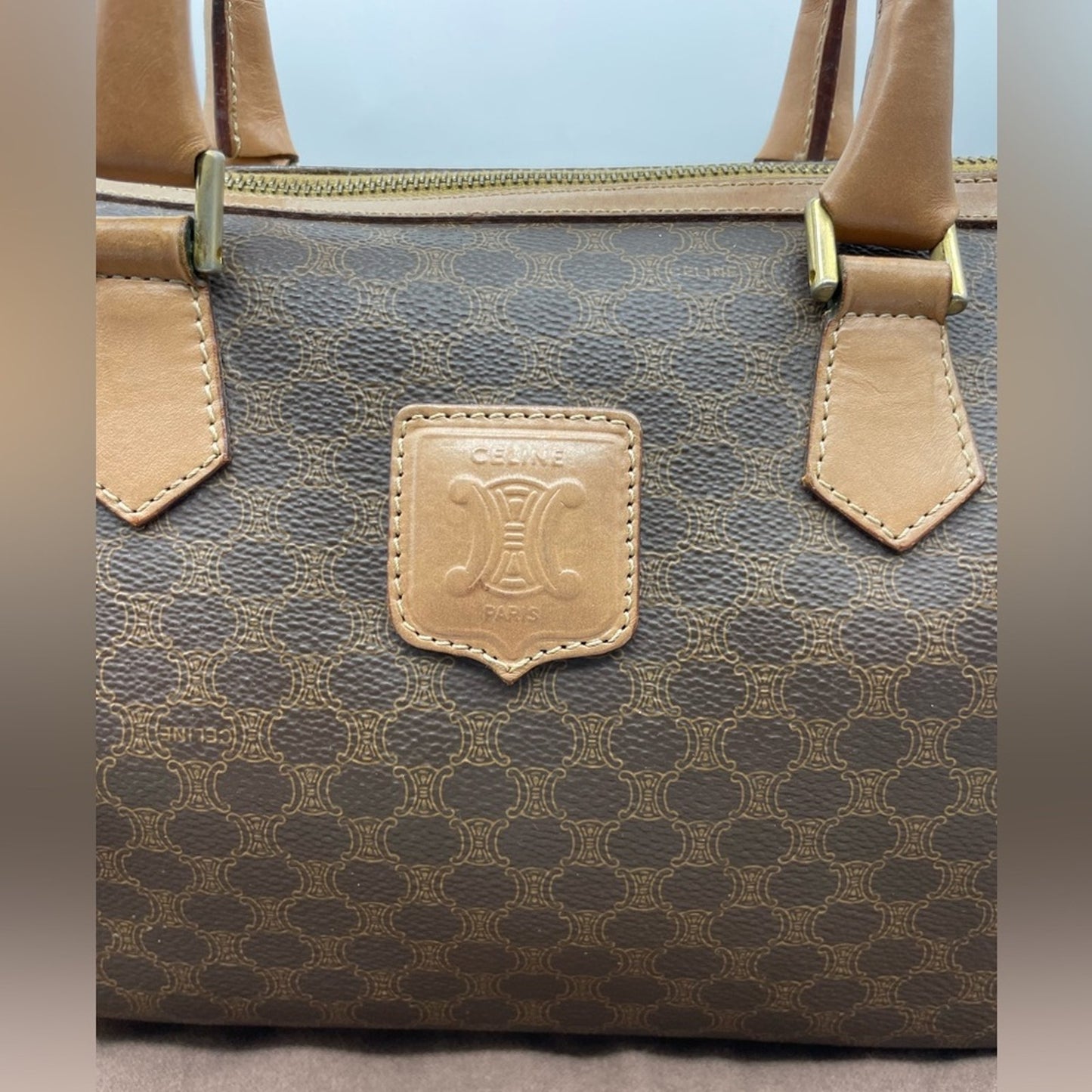 SOLD! Celine Macadam Boston Bag