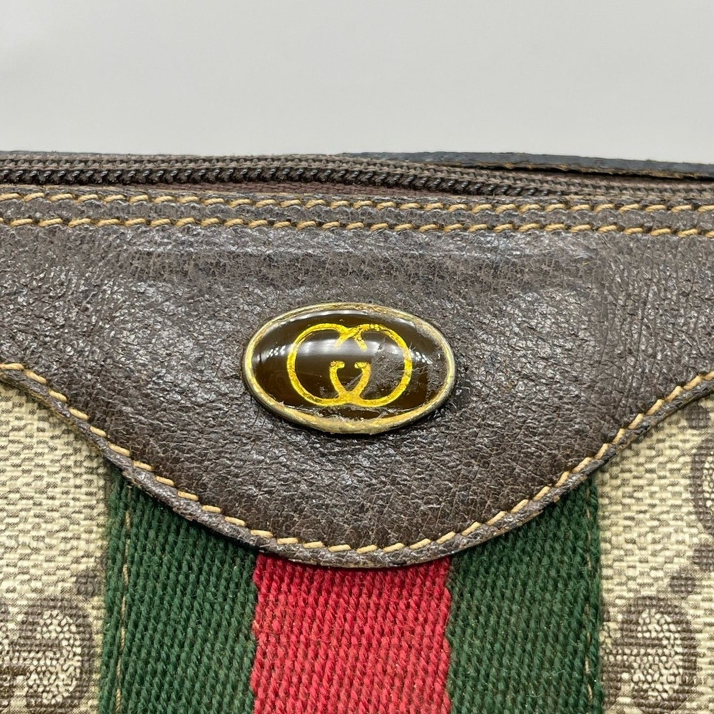 SOLD! Gucci Sherryline PVC Leather Two Way Bag