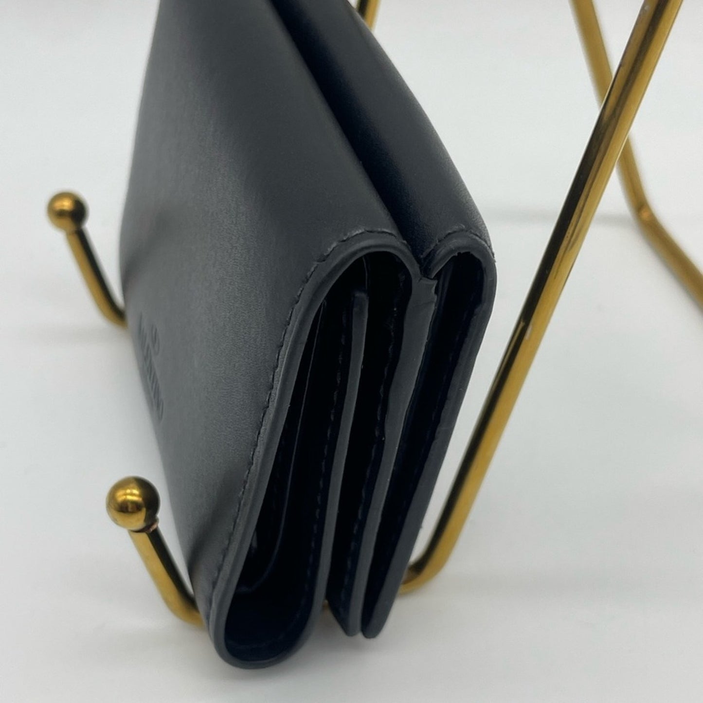 Valentino Garavani Black Leather Short wallet