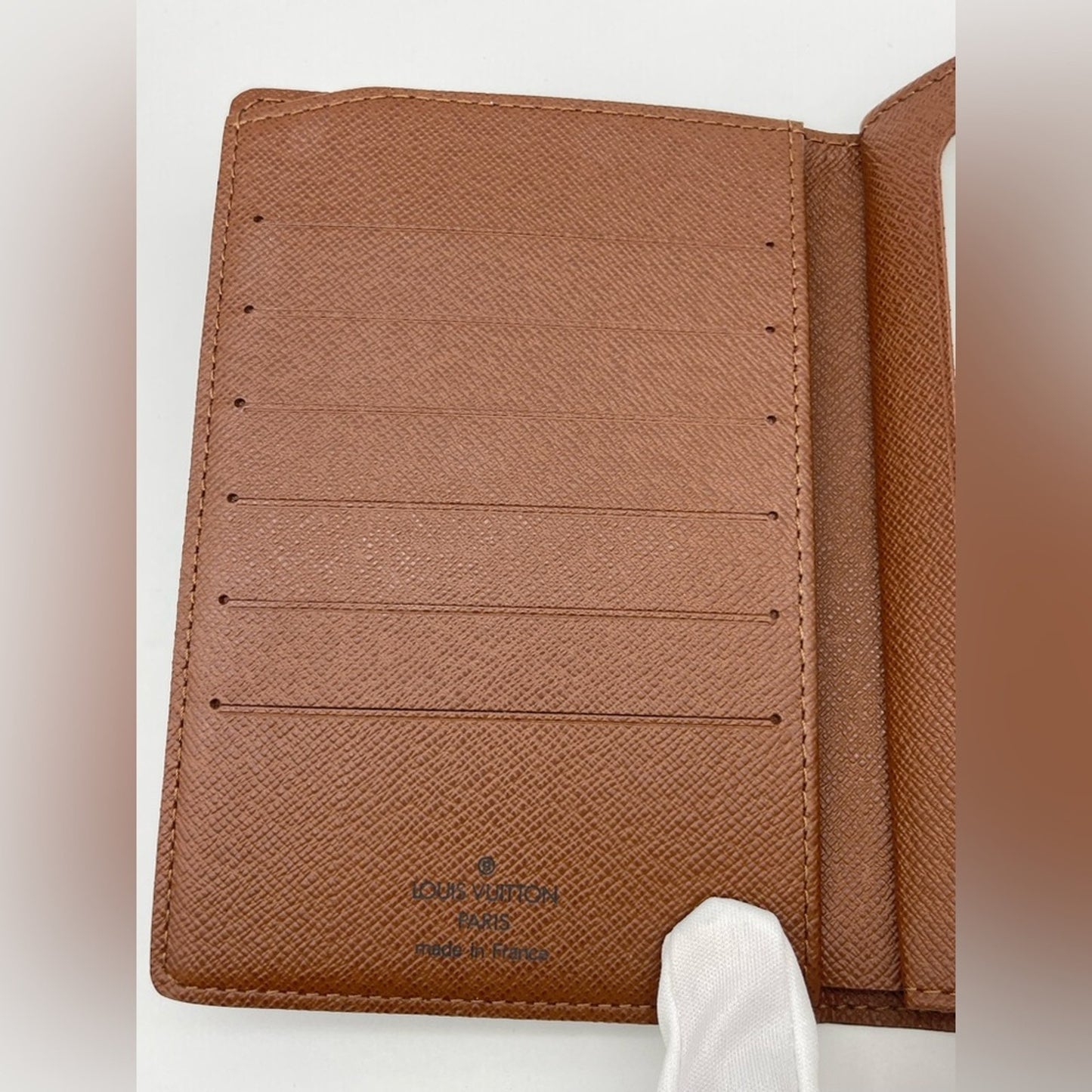 Louis Vuitton Brown Monogram Passport Holder Wallet