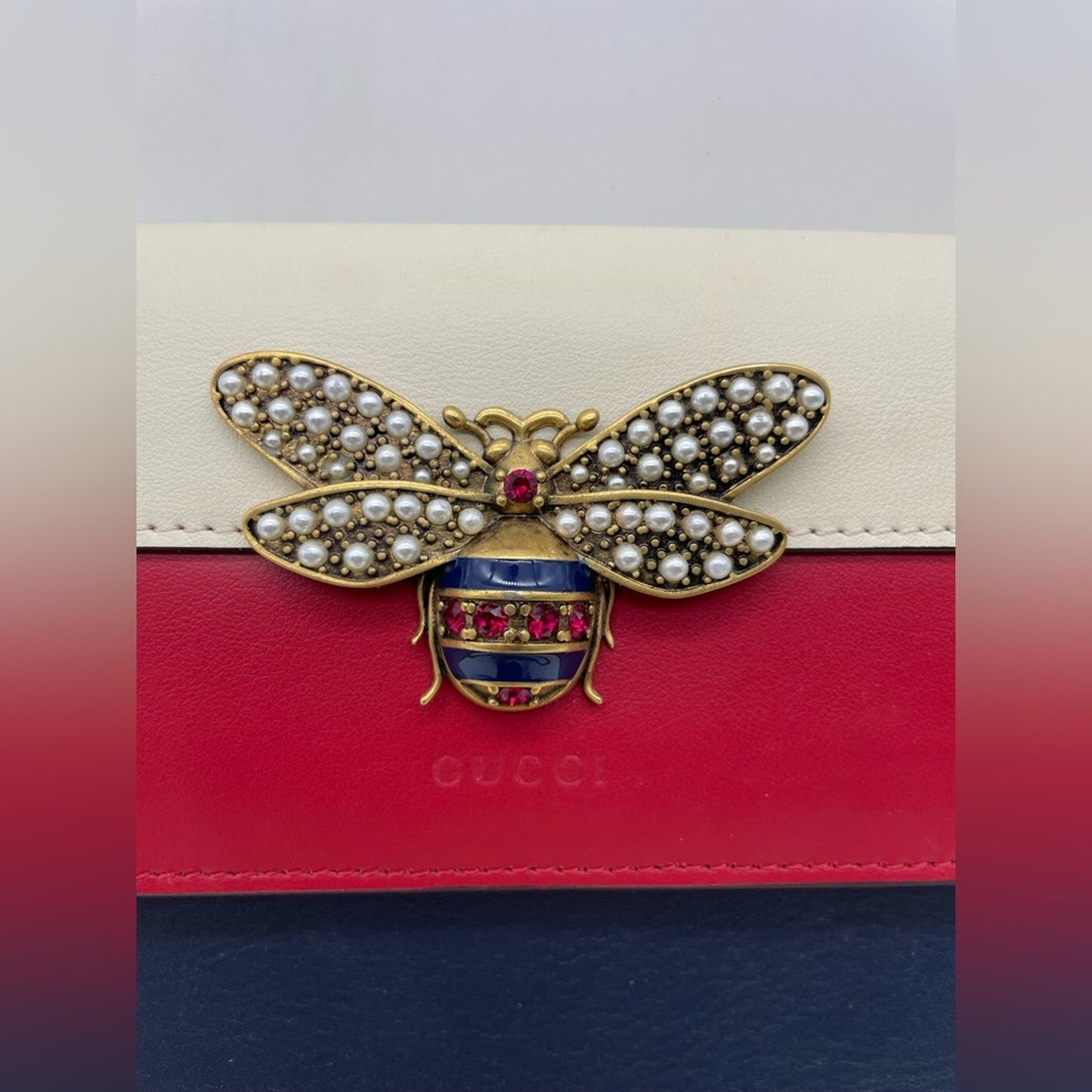 Gucci Bee Wallet/Clutch on Chain
