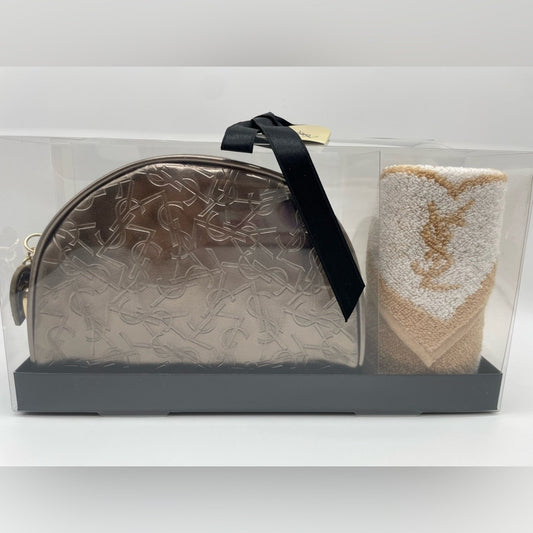 SOLD! YSL Pouch and Towel Gift Set