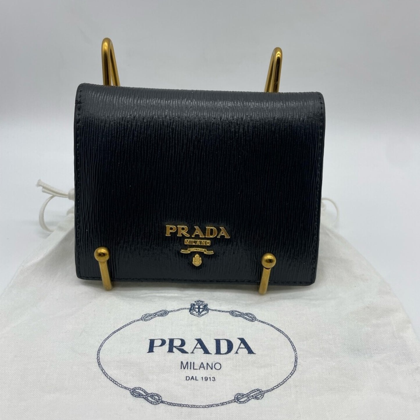 SOLD! Prada Black Leather Wallet