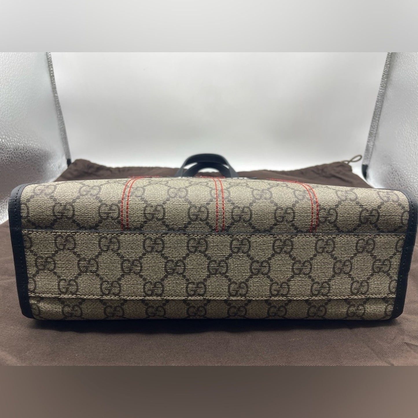 Gucci PVC HandBag with the iconic green cat design