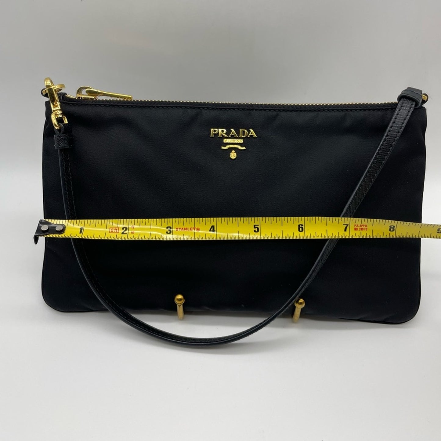 Prada Nylon Pochette Hand Bag