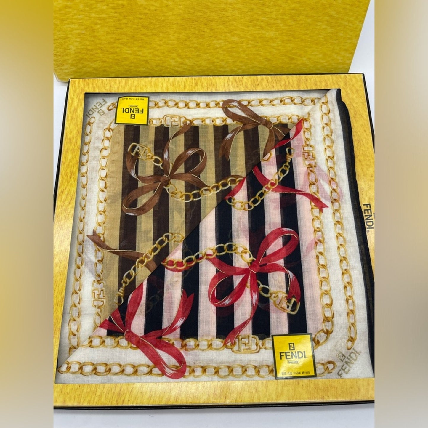 Fendi Handkerchief Mini Scarf Set