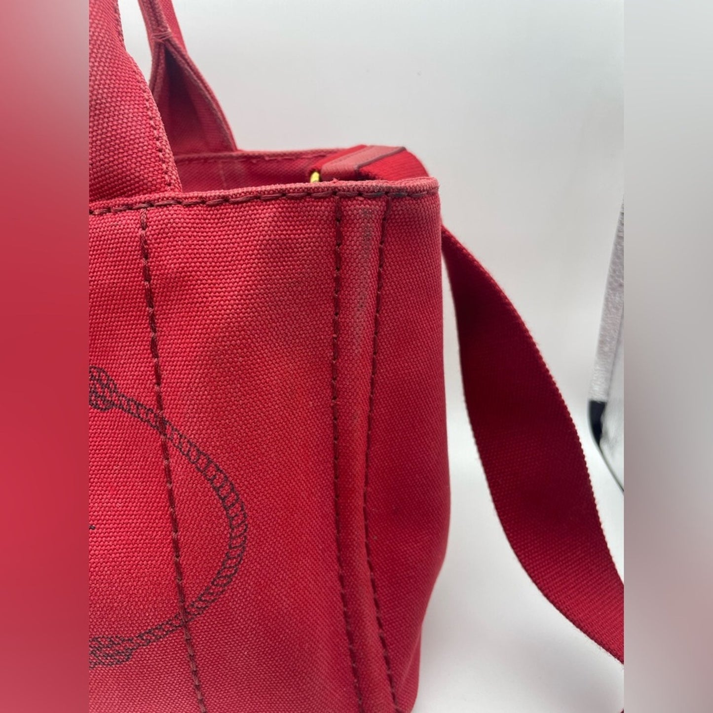 Prada Canapa Two Way Bag