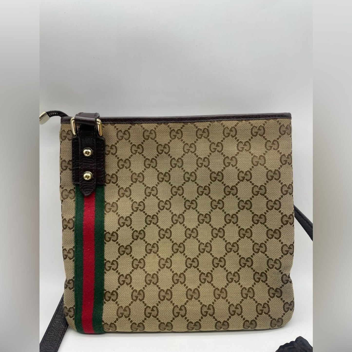 Gucci SherryLine Canvas Sling/Crossbody Bag