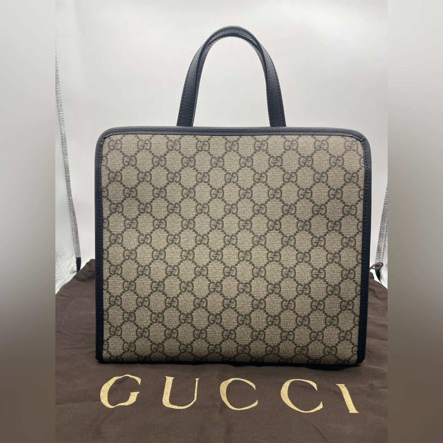 Gucci PVC HandBag with the iconic green cat design