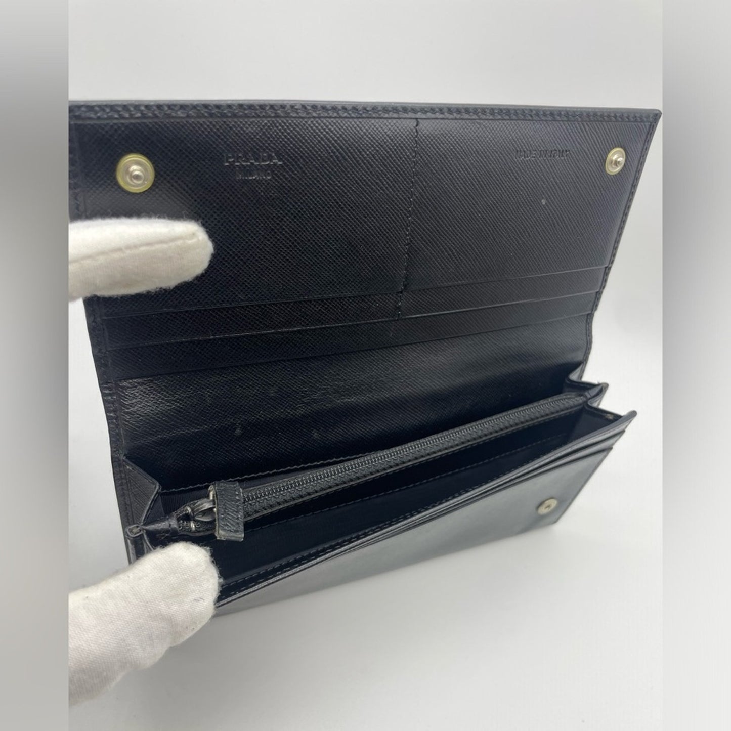 SOLD! Prada Saffiano Leather Bifold Wallet