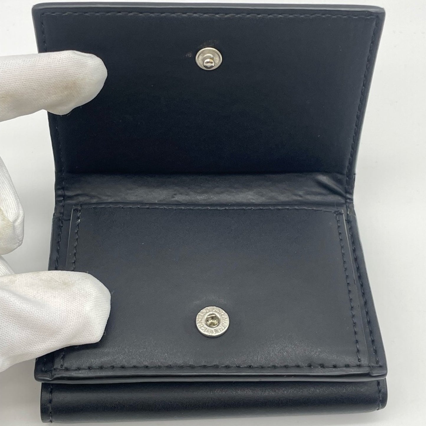 Valentino Garavani Black Leather Short wallet