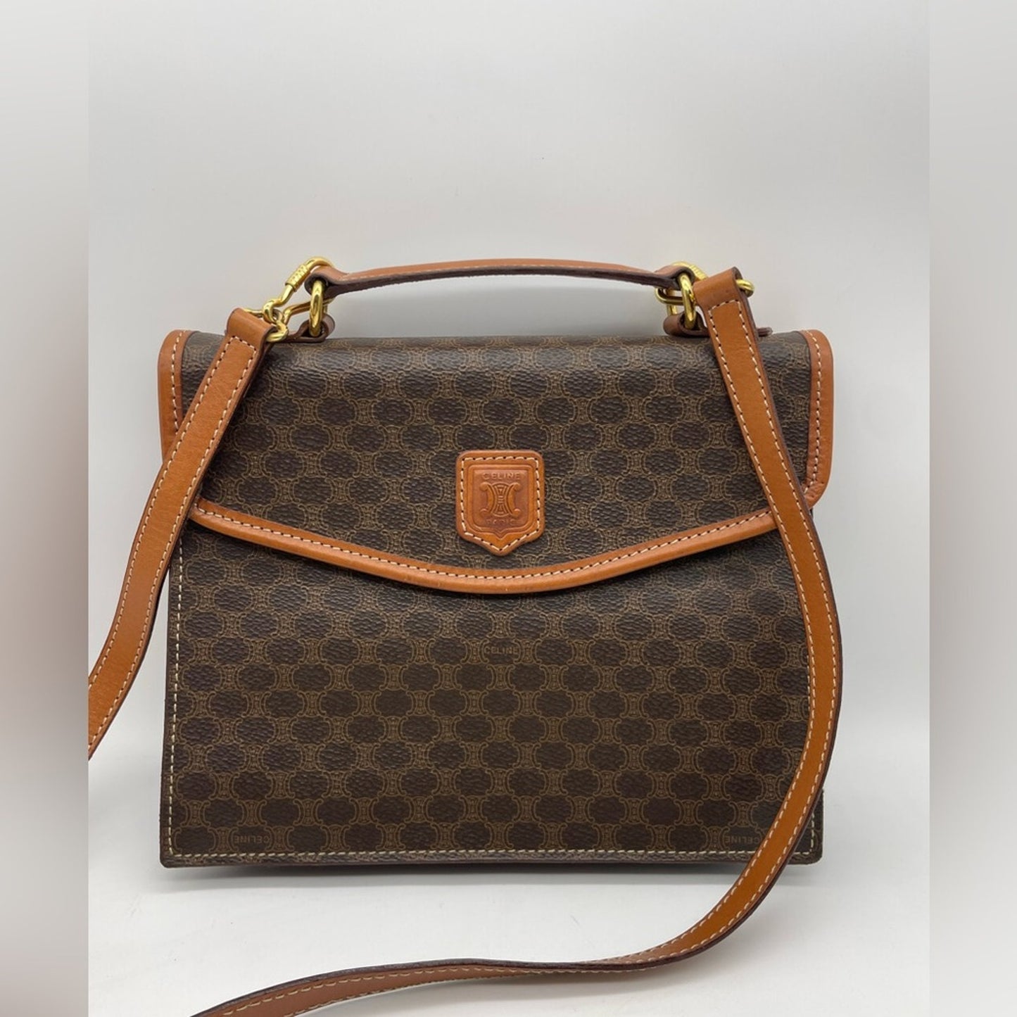 SOLD! Celine Macadam Two Way Bag