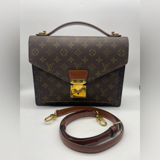SOLD! Louis Vuitton Monogram Monceau Two Way Bag