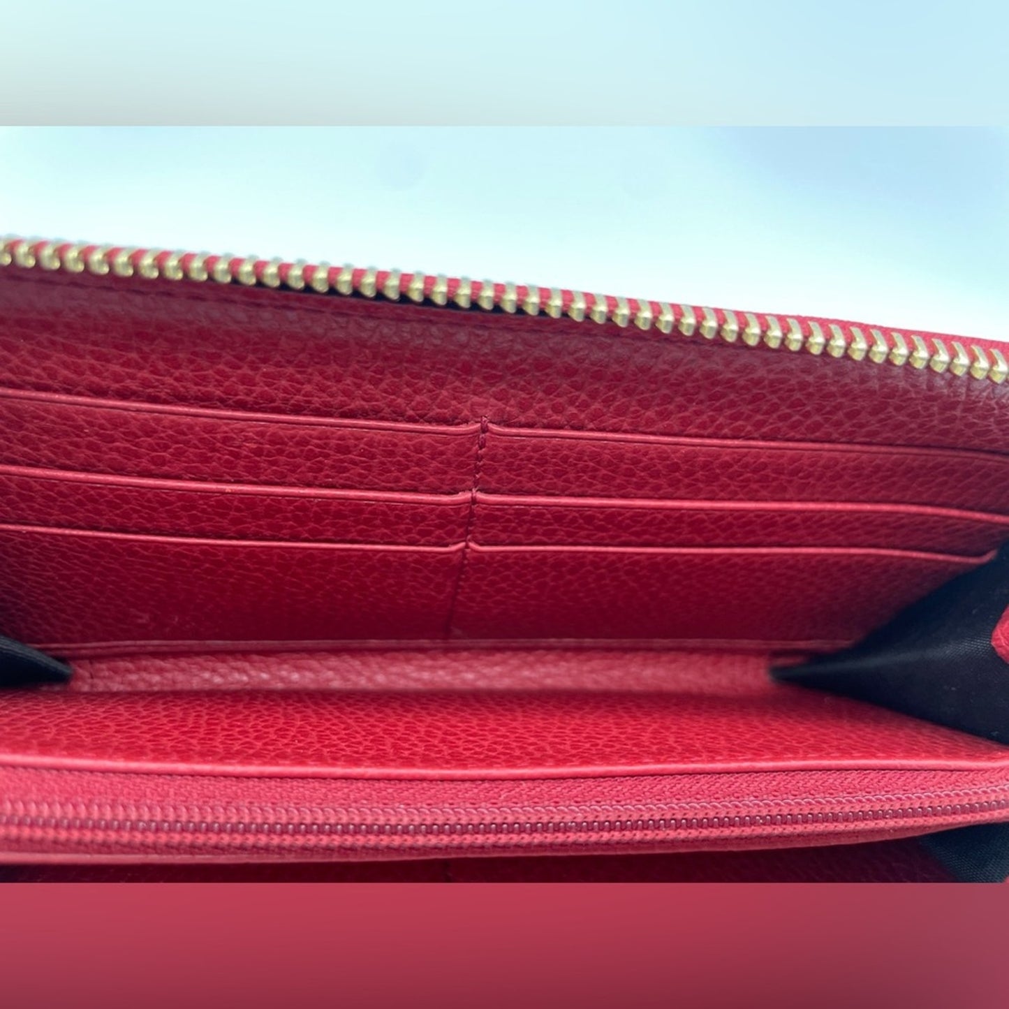 SOLD! Gucci Canvas Long Zippy Wallet