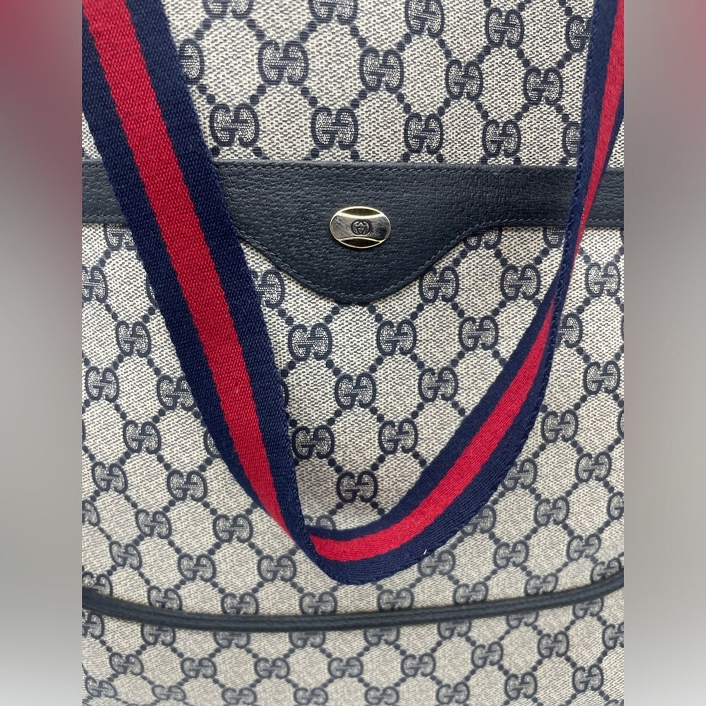 SOLD! Gucci Sherryline PVC Leather Tote Bag