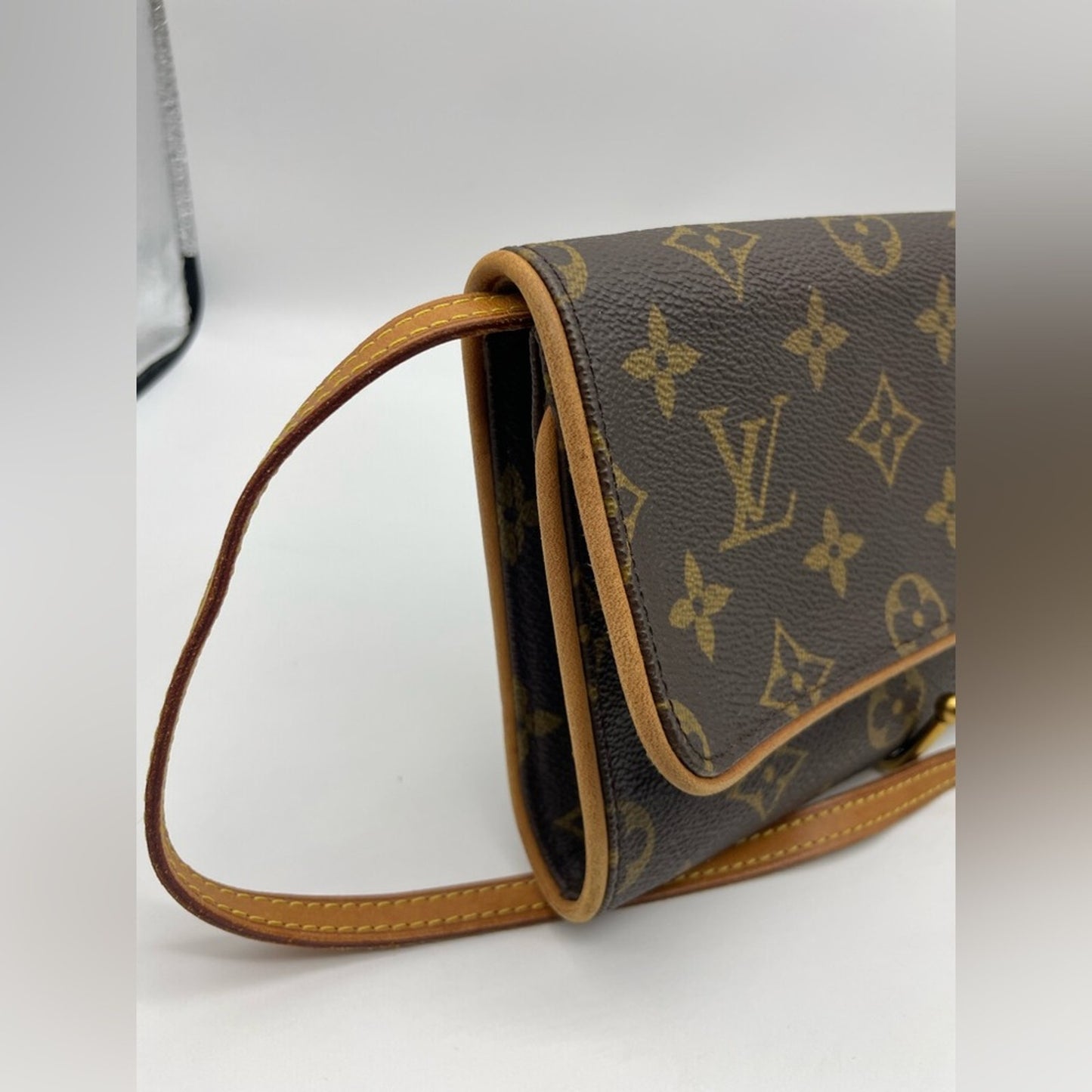 SOLD! Louis Vuitton Monogram Twin Pochette Sling Bag