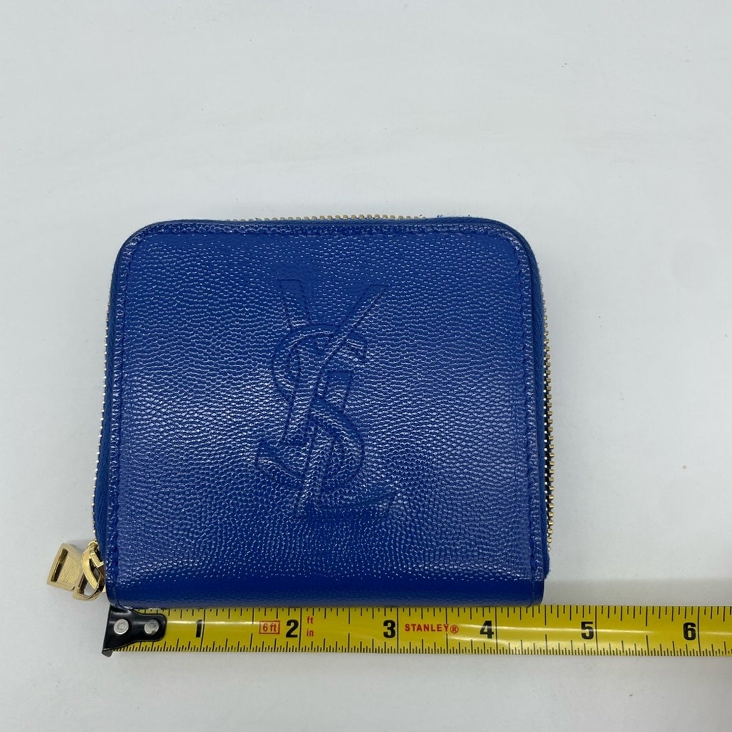 SOLD! Yves Saint Laurent Leather Short Zippy Wallet