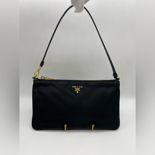 Prada Nylon Pochette Hand Bag