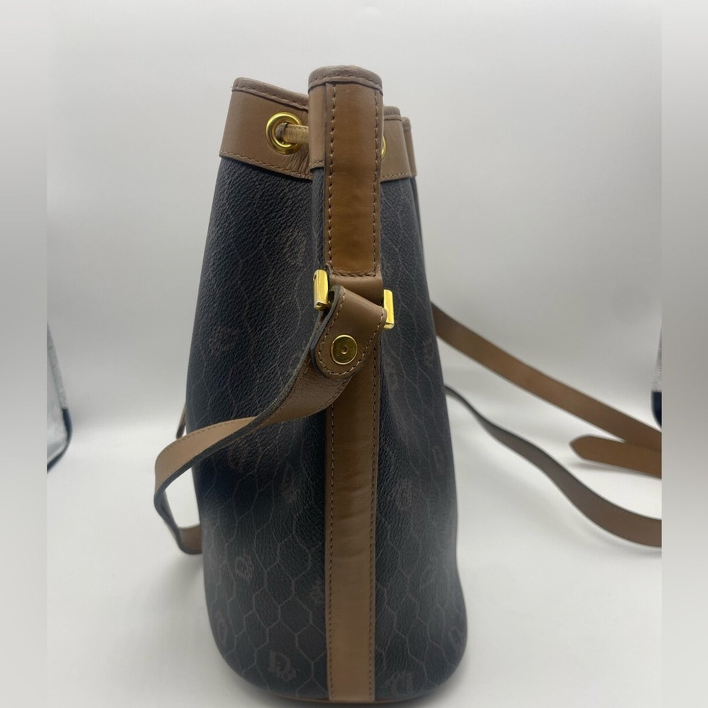 Christian Dior Honeycomb Bucket Sling Bag