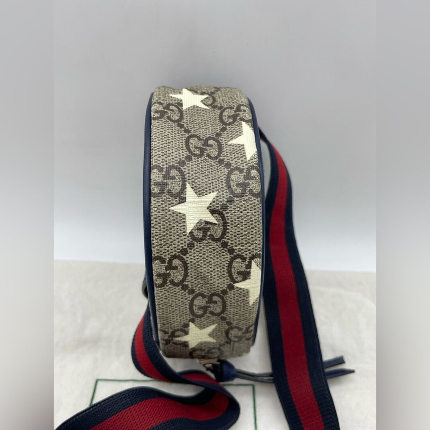 Gucci Round PVC Leather Sherryline Belt Bag