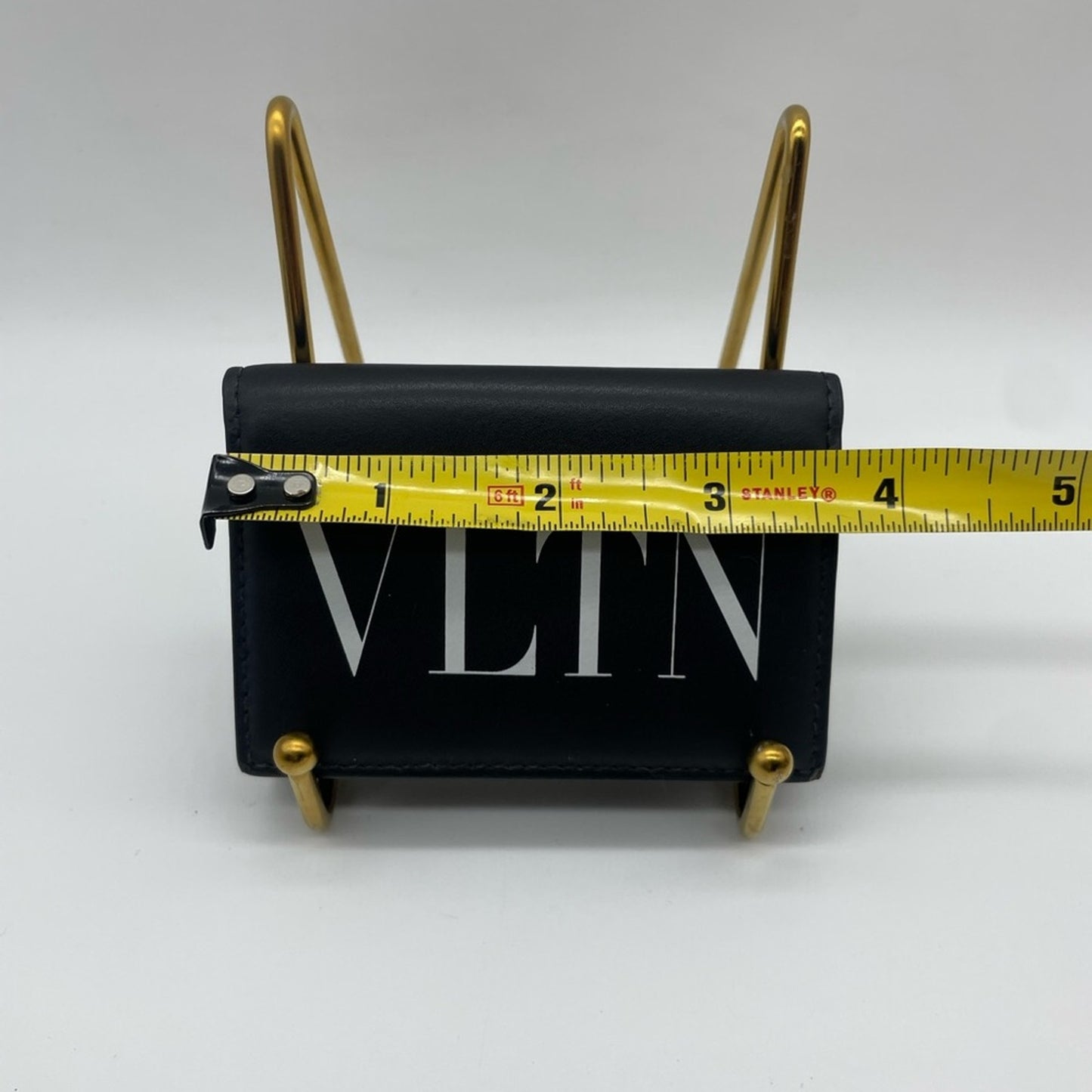 Valentino Garavani Black Leather Short wallet