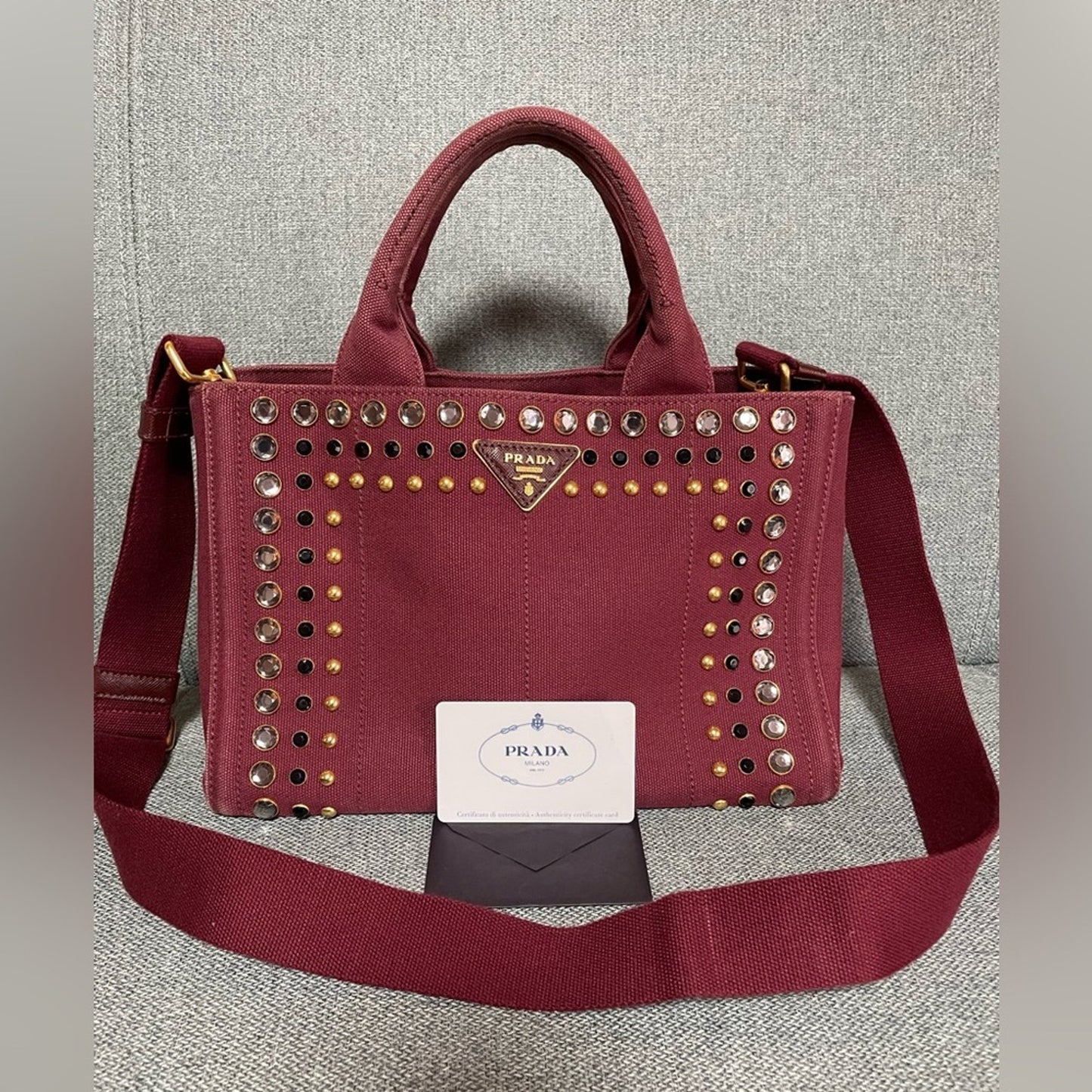 Prada Canapa Two Way Bag