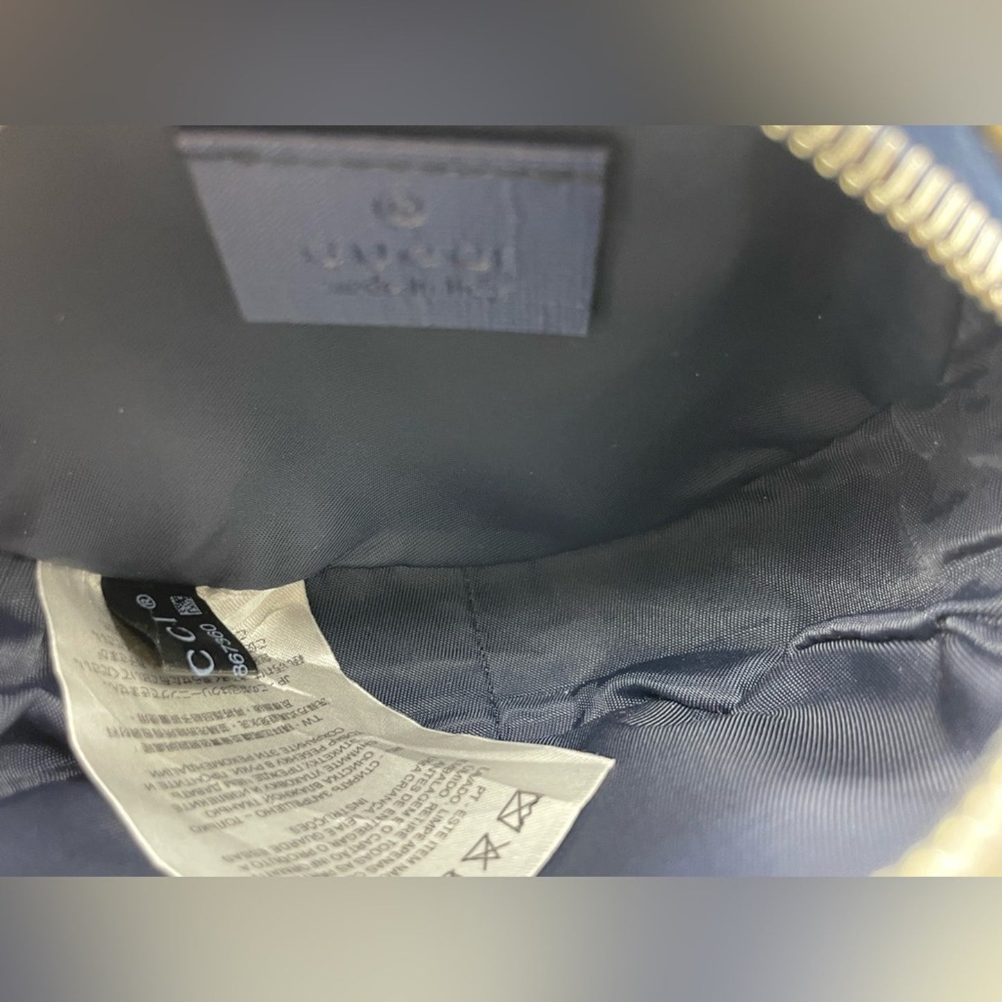 Gucci Round PVC Leather Sherryline Belt Bag