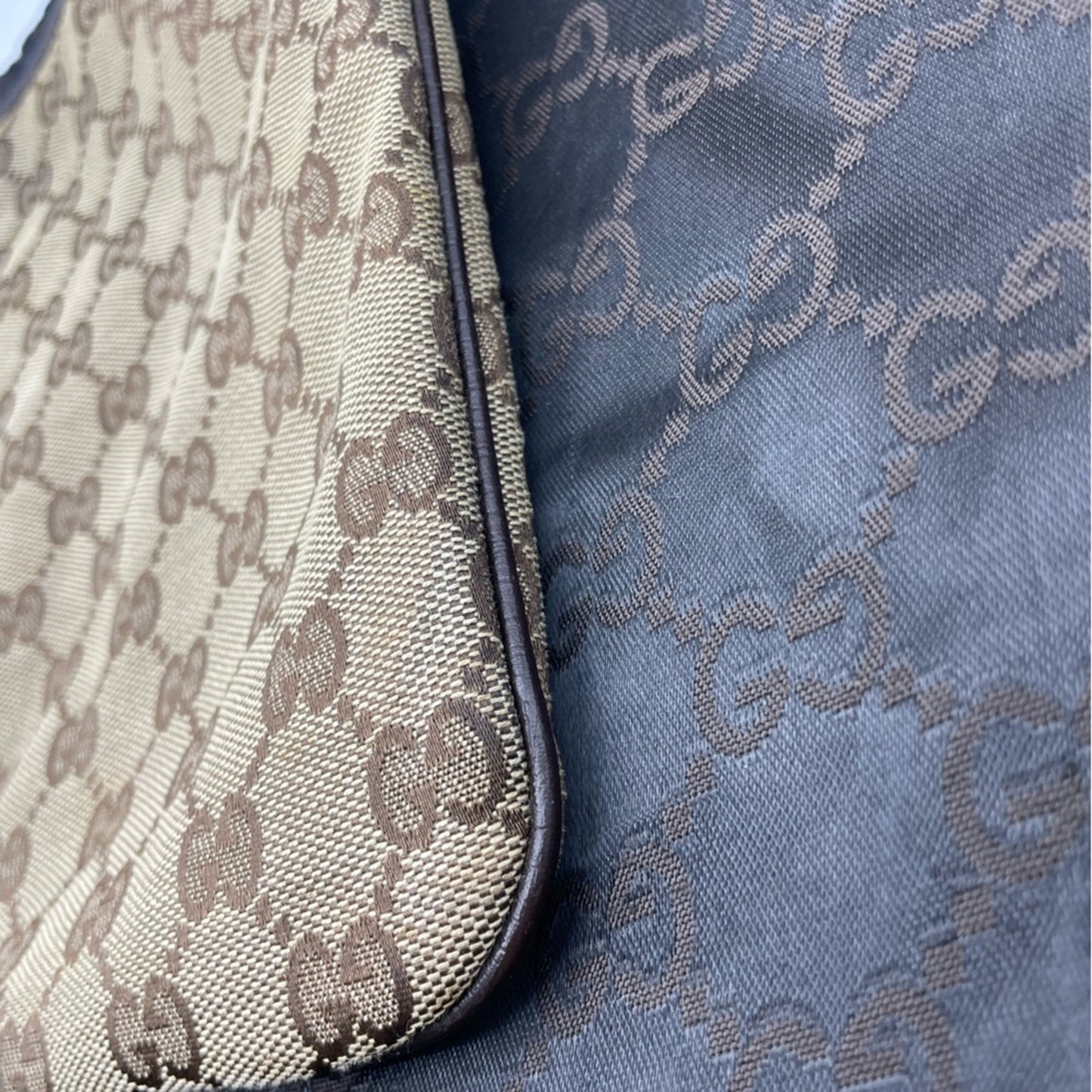 SOLD! Gucci Sherry Line Canvas Sling/Crossbody Bag