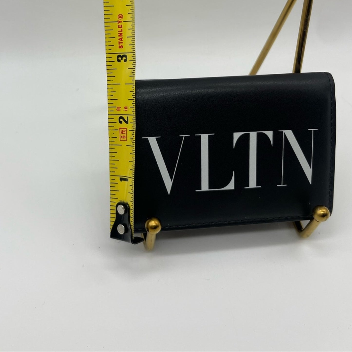 Valentino Garavani Black Leather Short wallet