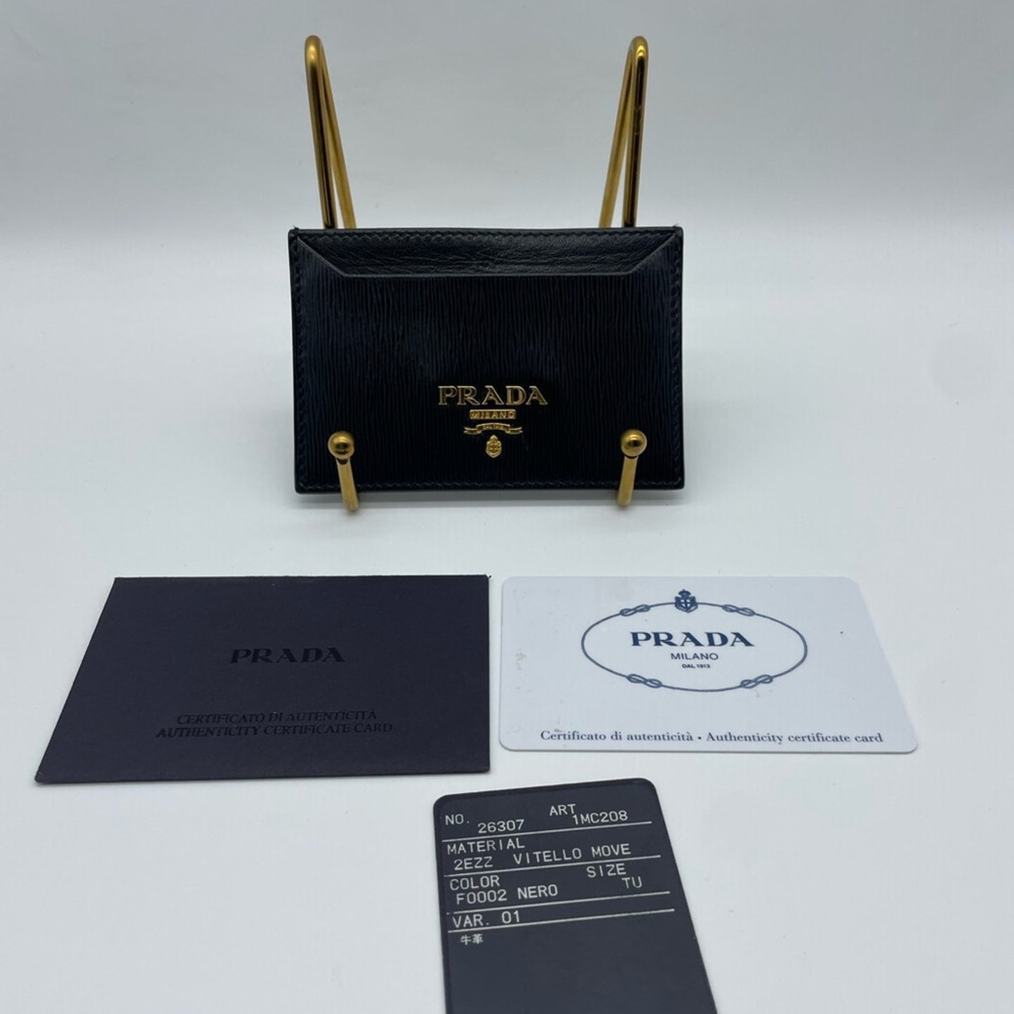 Prada Leather Card Case Wallet