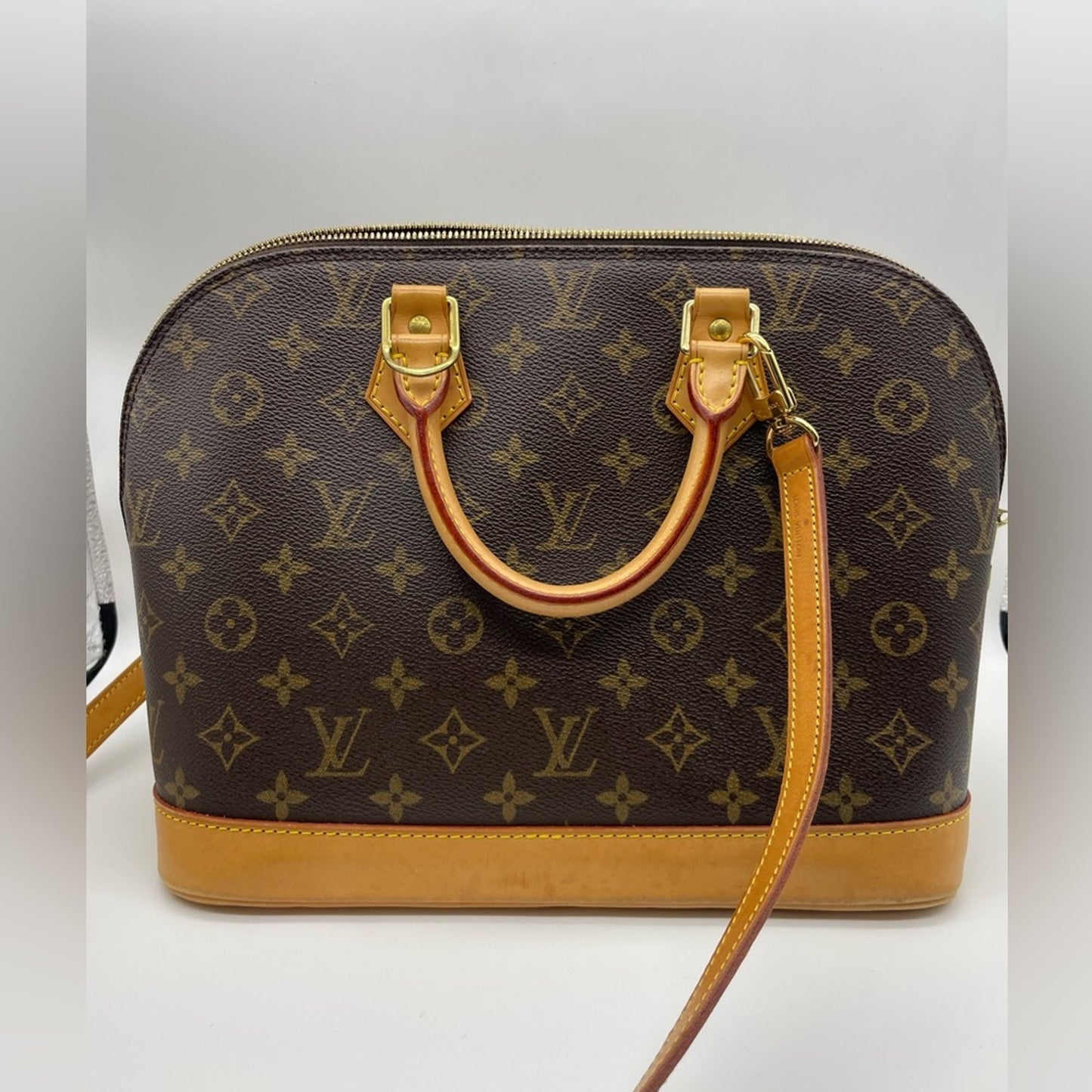 SOLD! Louis Vuitton Alma Monogram with LV Strap